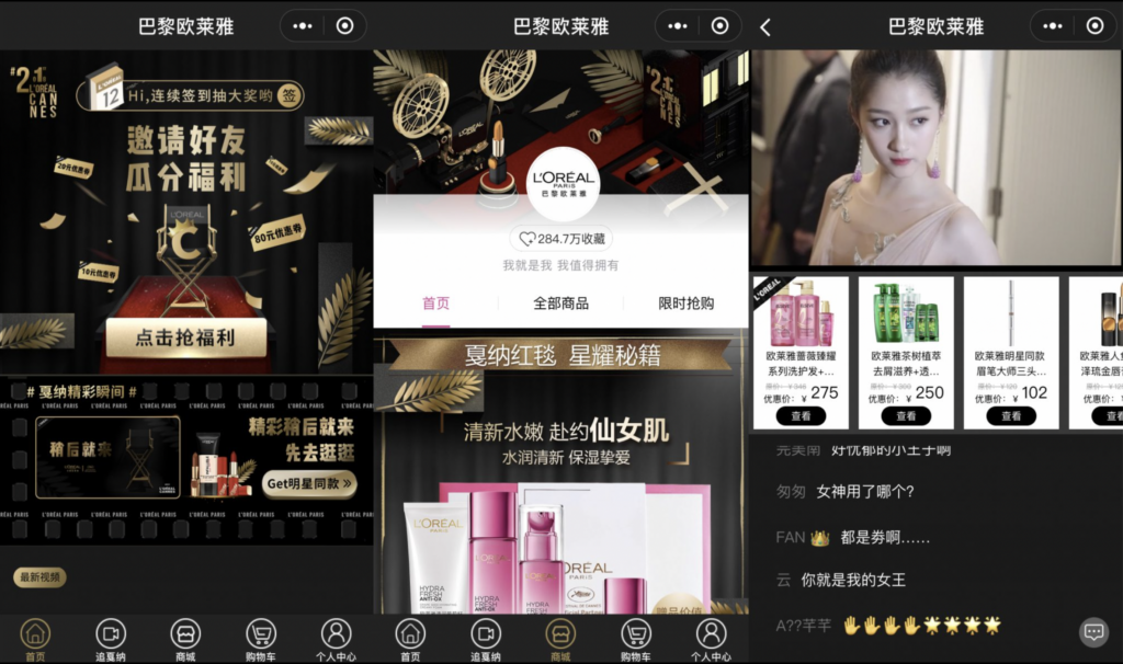 WeChat per le aziede - WeChat Live Streaming - L'Oreal - Hylink Italy